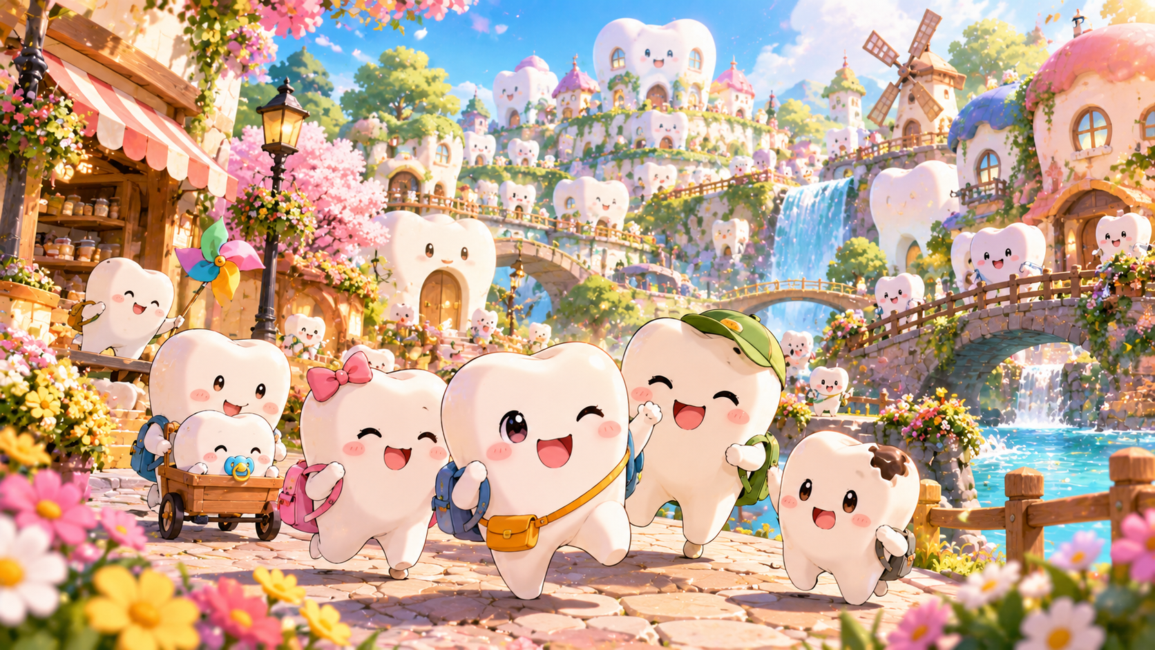 Tooth Based Car Hanarabeez Short Anime Brings Cute Tooth Characters to YouTube ...